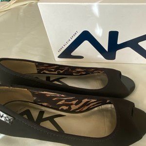 Anne Klein Open Toe Wedge Sandal | 9